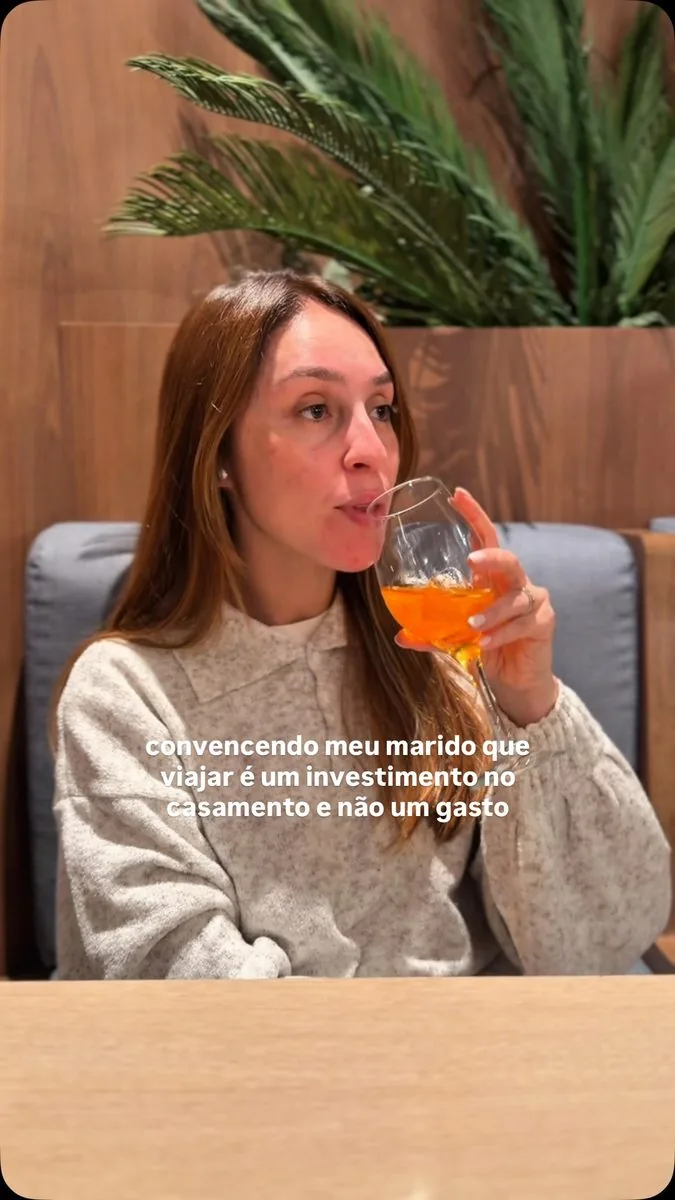 Paula Camargo em uma viagem